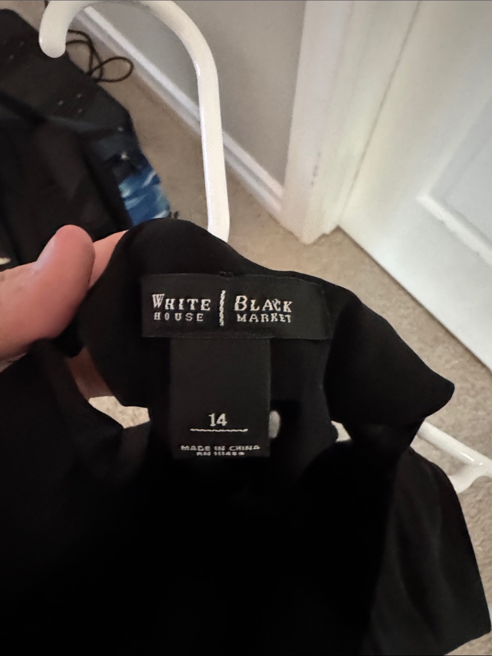 White House Black Market Black Dress with White Logo Tag - Picture 2 of 2